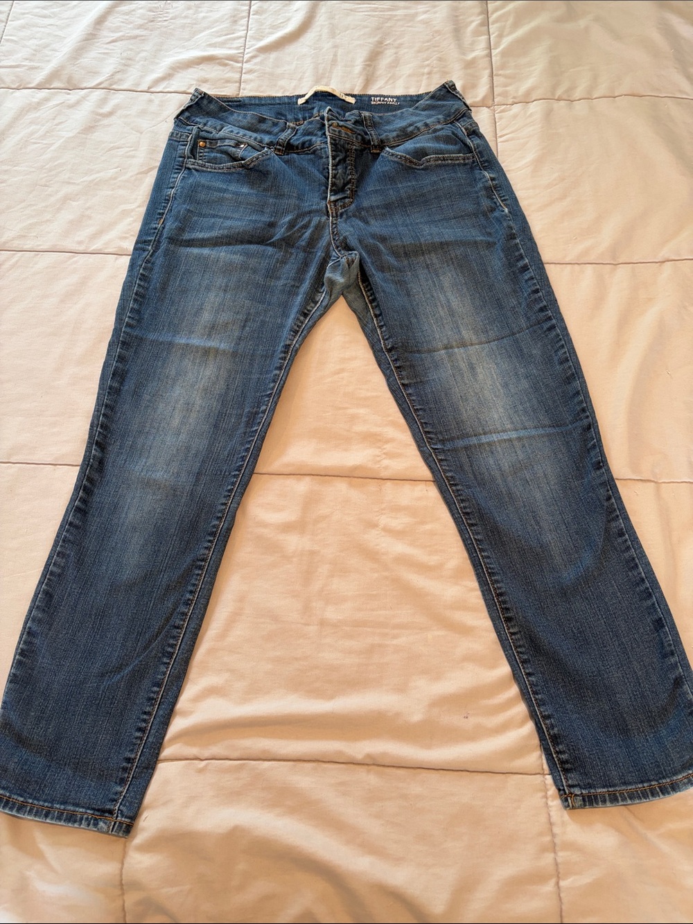 !it jeans Tiffany Skinny Ankle Jeans in dark blue and light blue